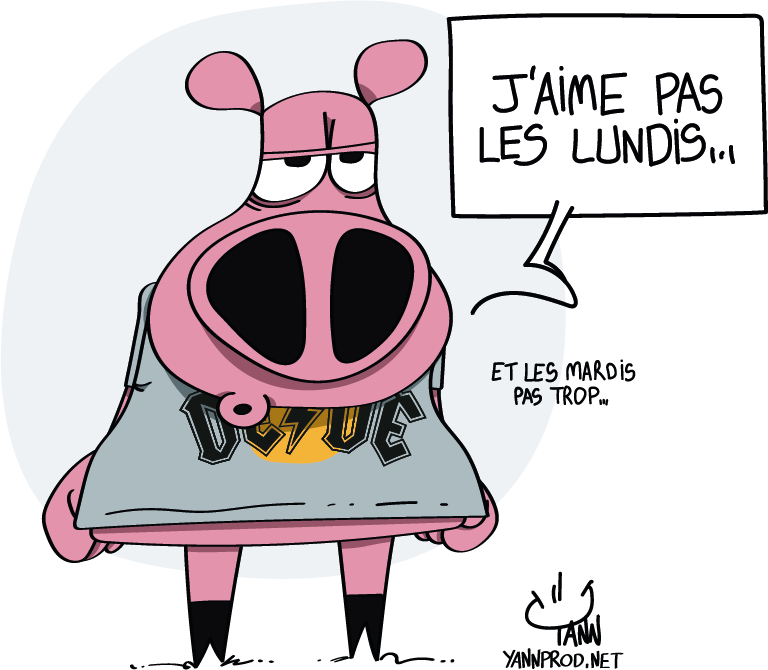 J&rsquo;aime pas les lundis